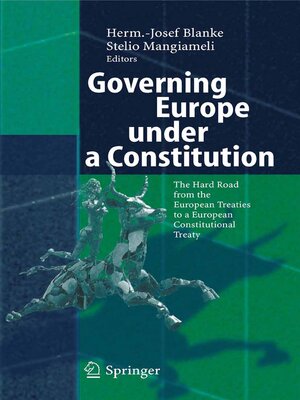 cover image of Governing Europe under a Constitution